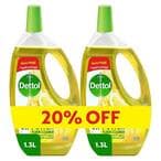 Buy Dettol 4-in-1 Multi-Action Cleaner, Lemon - 1.3 Liter in Egypt