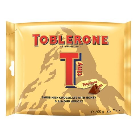 Toblerone Almond and Honey Nougat Milk Chocolate Minis Sharing Pack ...