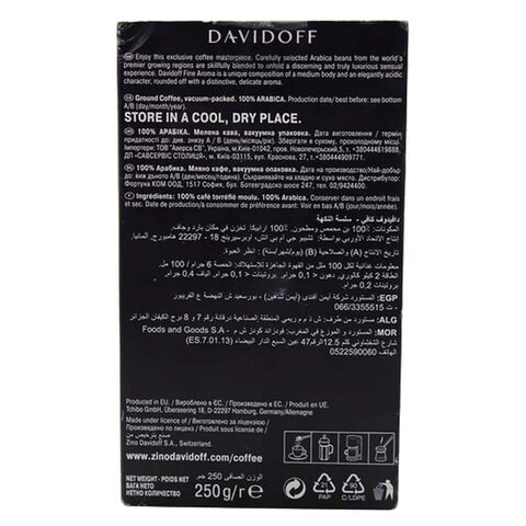 Davidoff Fine Aroma Ground Coffee 250g