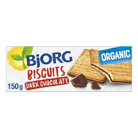 Bjorg Organic Biscuits With Dark Chocolate Filling 150g