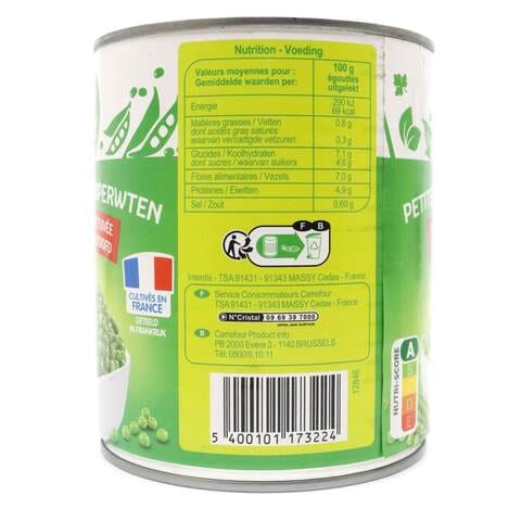 Carrefour Classic Steamed Extra Fine Peas 800g