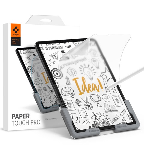 Spigen Paper Touch PRO [1-Pack] designed for iPad Air 10.9 inch (2020) and iPad Pro 11 inch Screen Protector film (2020/2018) Matte with Paper texture simulation for Sketching/Drawing/Writing