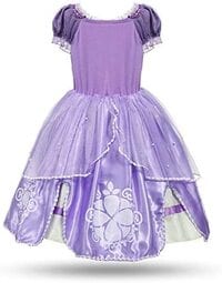 Aiwanto Princess Summer Dresses Girls Costume Dress for Girl&#39;s Party Cosplay Clothes(110ccm)