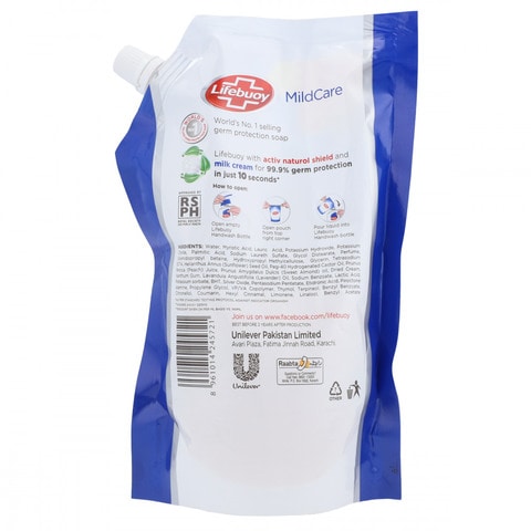 Lifebuoy Mild Care Hand Wash Refill Value Pack 450ml