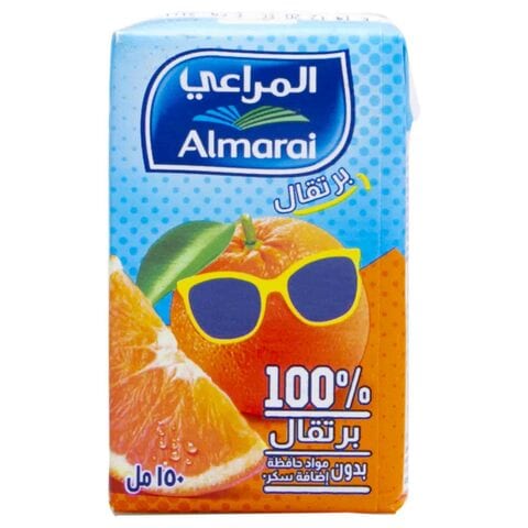 عصير برتقال المراعي 100٪ 150 مل