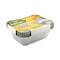 Falcon Rectangle Aluminium Container With Lid Silver 2.41L 10 PCS