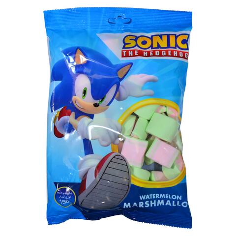 Buy Sonic The Hedgehog Watermelon Marshmallow 150g Online - Shop Food  Cupboard on Carrefour UAE