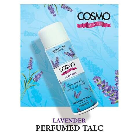 Cosmo Beaute Lavender Perfumed Talcum Powder White 250g