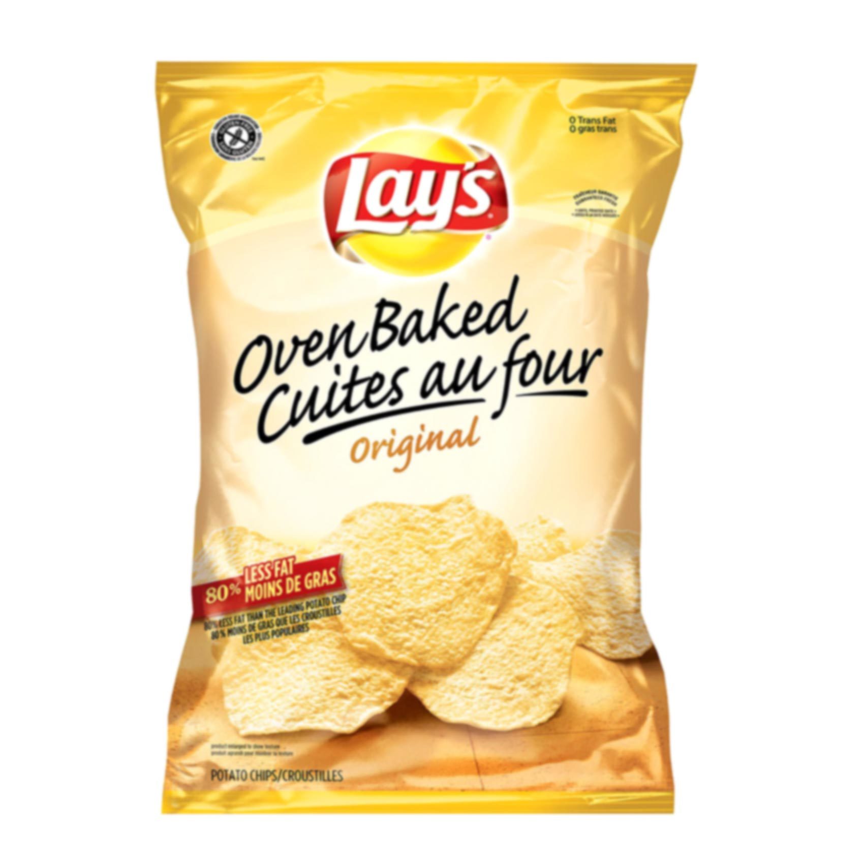 Buy Lay S Oven Baked Original Potato Chips 170g Online Shop Food Cupboard On Carrefour Uae