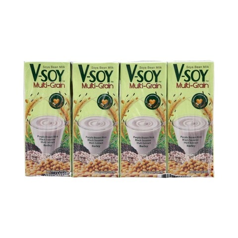 V-Soy Multi-Grain Soya Bean Milk 200mlx4
