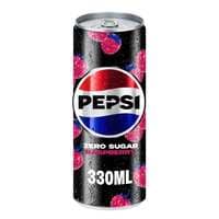 Pepsi Zero Raspberry Cola Beverage Can 330ml