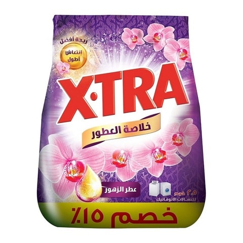 Buy Xtra Automatic Powder Detergent - Flower Scent - 2.5 Kg in Egypt