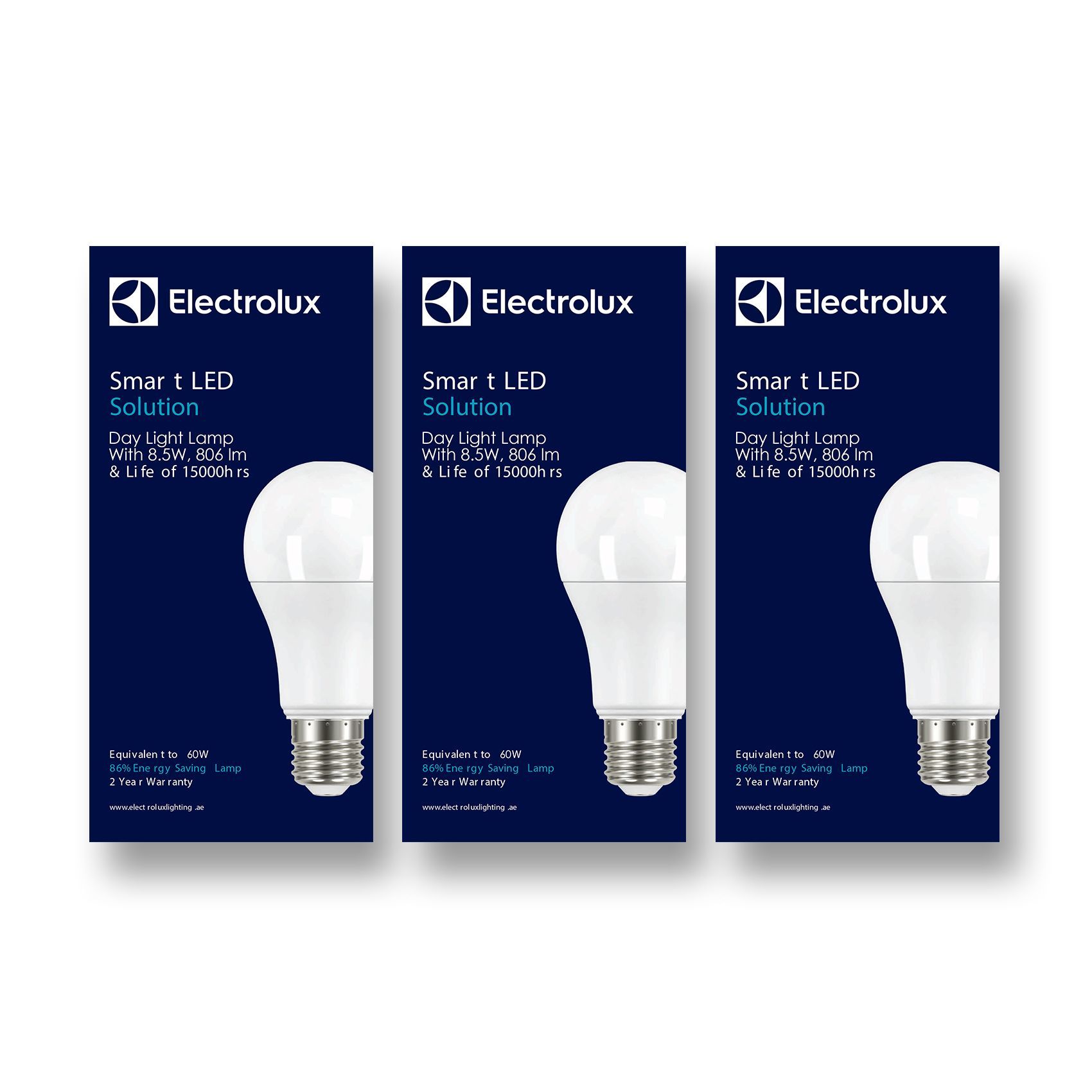 Buy Electrolux Led Bulb 8 5w E 27 Dl 3pcs Screw Type Online Shop Home Garden On Carrefour Uae