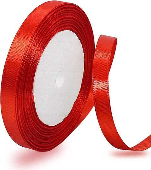 Orange 100 yards SATIN RIBBON for Crafts/Parties/Weddings