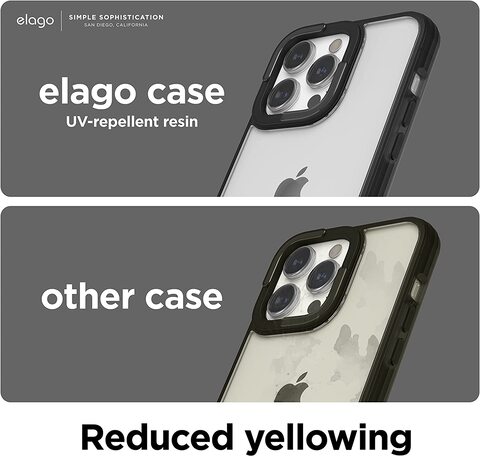 Elago Dual for iPhone 14 PRO case cover Hybrid Technology - Black