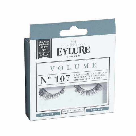 Eylure Volume Glamour Eyelashes - 107 Strip Black