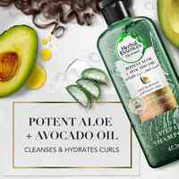 Herbal Essences Sulfate-Free Potent Aloe + Avocado Oil Hair Shampoo to Cleanse And Hydrate Curls 400ml