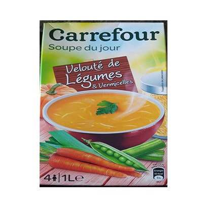 Carrefour Soup Vegetable And Vermicelles 1 Liter