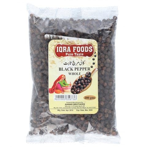 Iqra Food Black Pepper Whole 200 gr