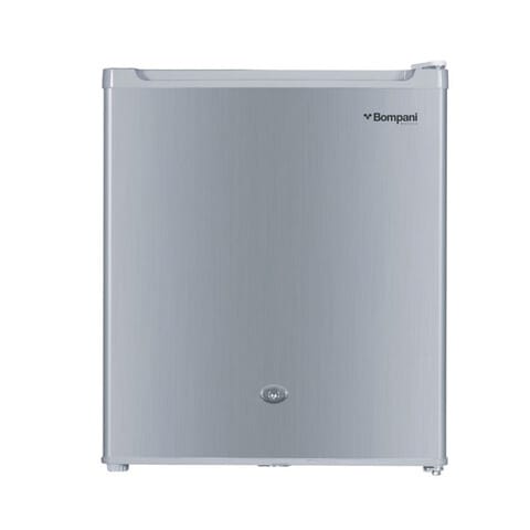 Bompani 64L Gross Capacity Single Door Refrigerators Silver 64 Ltrs Defrost Recessed Handle R600A Inside Condenser BR64SLVR - 1 Year Full &amp; 5 Year Compressor Warranty - Silver