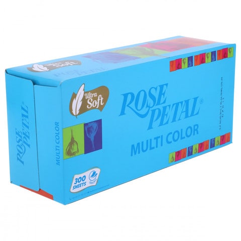 Rose Petal Multi Colour Tissues