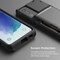 VRS Design Damda Glide PRO designed for Samsung Galaxy S21 FE 5G case cover wallet [Semi Automatic] slider Credit card holder Slot [3-4 cards] - Black