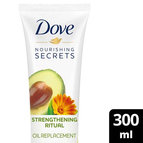 Dove Nourishing Secrets Thickening Ritual Oil Replacement For Hair, Avocado Oil And Calendula Extract 300ml