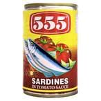 اشتري 555 سردين حار بصلصة الطماطم 155 غرام في الامارات