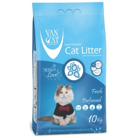 Van Cat White Clumping Bentonite Cat Litter Fresh 10Kg