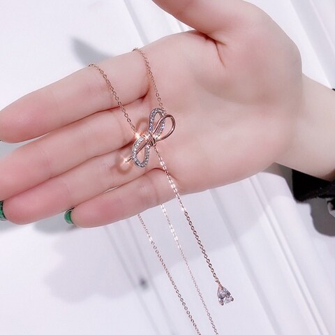 Buy Aiwanto Necklace Rose Gold Office Necklace with Beautiful Cute