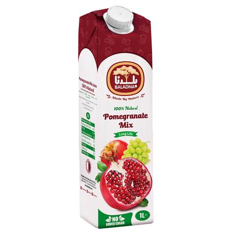 Baladna Long Life Pomegranate Mixed Fruit Juice 1L