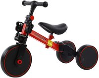 Kids Tricycles for 1-3 Years Old Boys Girls, 3 Wheel Toddler Trike Baby Balance Bikes with Removable Pedal and Adjustable Seat Red (red)