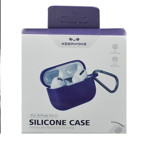 Keephone Airpods Pro2 Silicone Case Purple