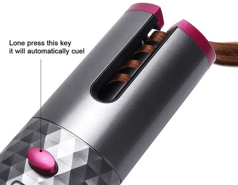 Buy Generic Curling Iron Automatic Cordless Hair Curler Portable Wireless  USB Rechargeable Curling Iron Ceramic Curler Wand Auto Rotating Styling  Tools-B Online - Shop Beauty & Personal Care on Carrefour UAE
