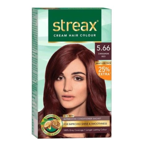 Streax Cream Hair Colour 5.66 Cinnamon Red