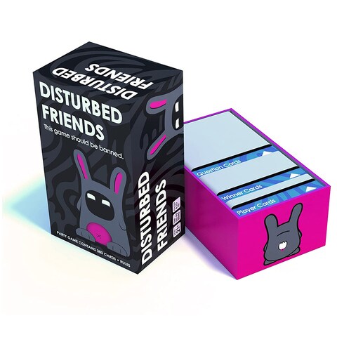 Ametoys-Funny Card Game Disturbed Friends Party Game for Friends Board Game
