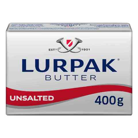 Lurpak Unsalted Butter Block 400g