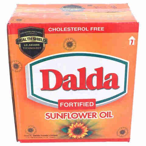 Dalda Fortfied Sun Flower Oil 1Litre (pack of 5)