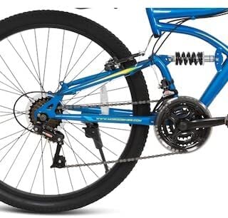 ITG Mogoo Aviator Dual Suspension MTB Bike 21 Speed 26 Inch, Blue