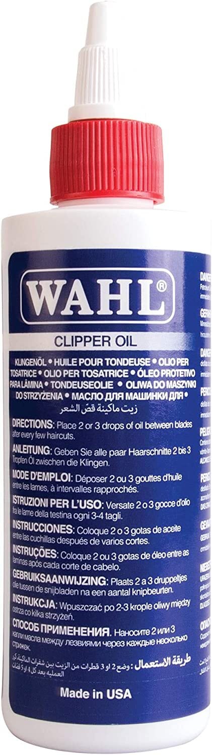 Buy Wahl Clipper Oil, Blade Oil For Hair Clippers, Beard Trimmers And  Shavers, Lubricating Oils, Maintenance For Blades, Suitable For Hair Clipper  And Trimmer Blades, Reduces Friction, 118.3ml Online - Shop Beauty