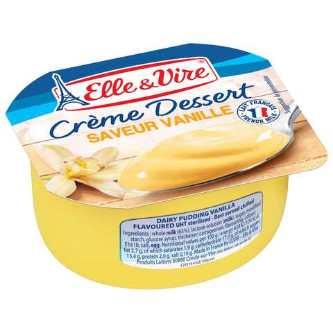 Buy Elle  Vire Vanilla Cream Dessert 100g in UAE