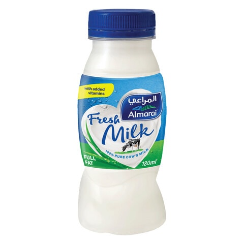 Almarai Full Fat Fresh Milk With Added Vitamins 180ml