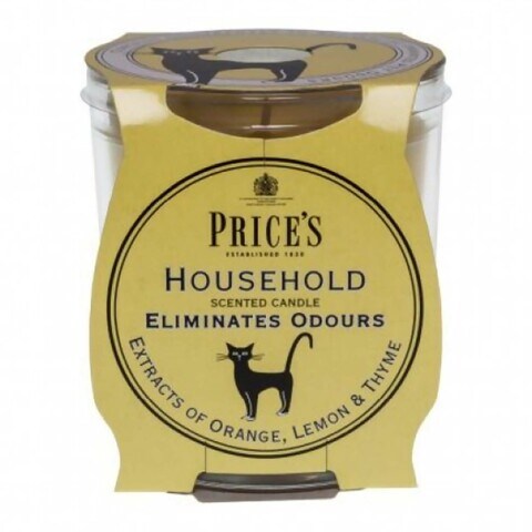 Prices Household Pet Odour Scented Candle White 170g