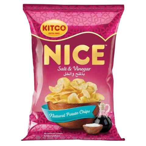 Kitco Nice Potato Chips Salt &amp; Vinegar 16g x Pack of 20