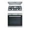 Ariston Built-In Set Of Gas Hob - 90cm - 6 Burners + Gas Oven - 88 Liters + Hood- 90cm - Silver 