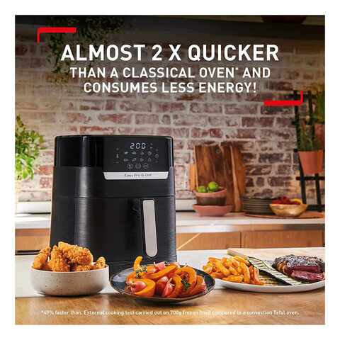 AIRFRYER MOULINEX DUAL EASY FRY & GRILL 8.3L STAINLESS STEEL