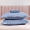 3-Piece King Size Printed Fitted Sheet Set 1 Fitted Sheet + 2 Pillow Cases Microfibre LACONIC