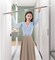Rubik Shower Curtain Rod Adjustable 110-200cm Extendable Length Telescopic Tension Bar Stainless Steel No Drill Type for Bathroom Shower Bathtub Cabinets Balcony (110cm to 200cm)