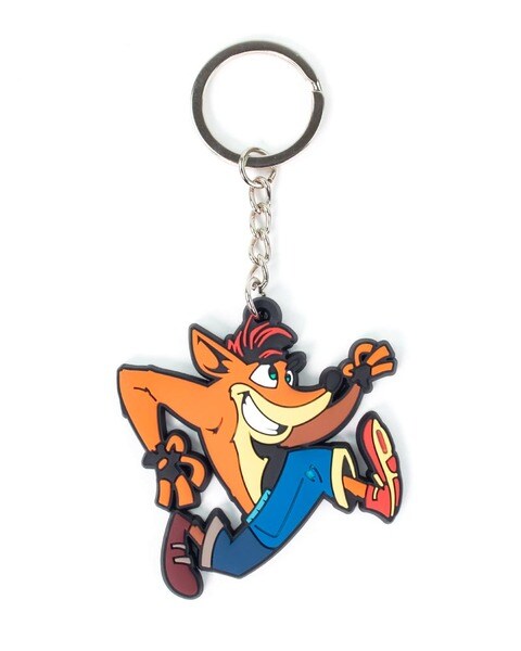 Crash Bandicoot Crash Rubber Keychain