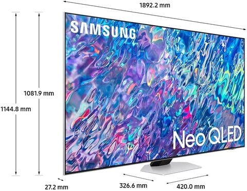 Samsung Smart TV, Neo QLED 4K, QN85B, 85 Inch, Silver, Quantum HDR 24x, Dolby Atmos Audio (2022)